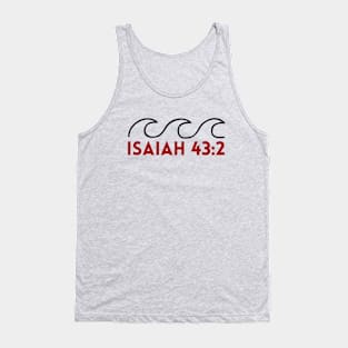 Bible Verse Isaiah 43:2 Tank Top